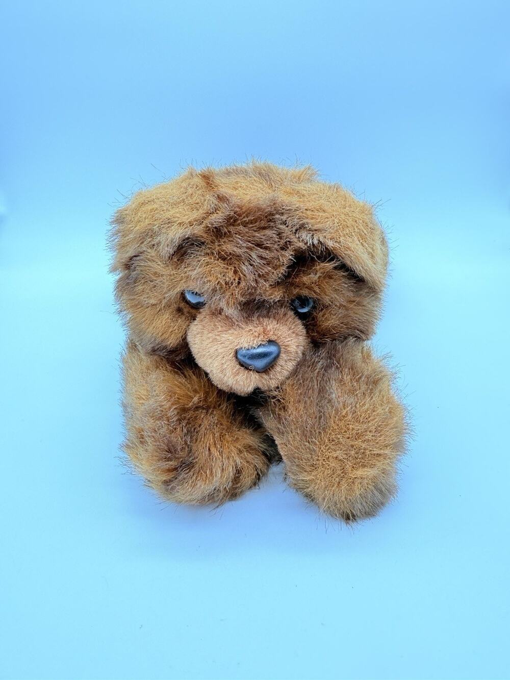 Vintage Teddy Bear Plush Minky Pillow Stuffed Toy MJC Purr-Fection 1992 No Tag